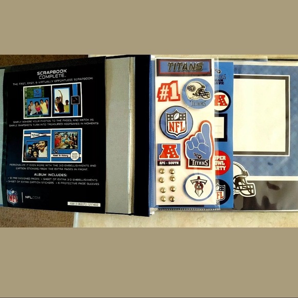 Tennessee Titans NFL Complete Scrapbook Photo Memory Set NEW - Picture 2 of 3